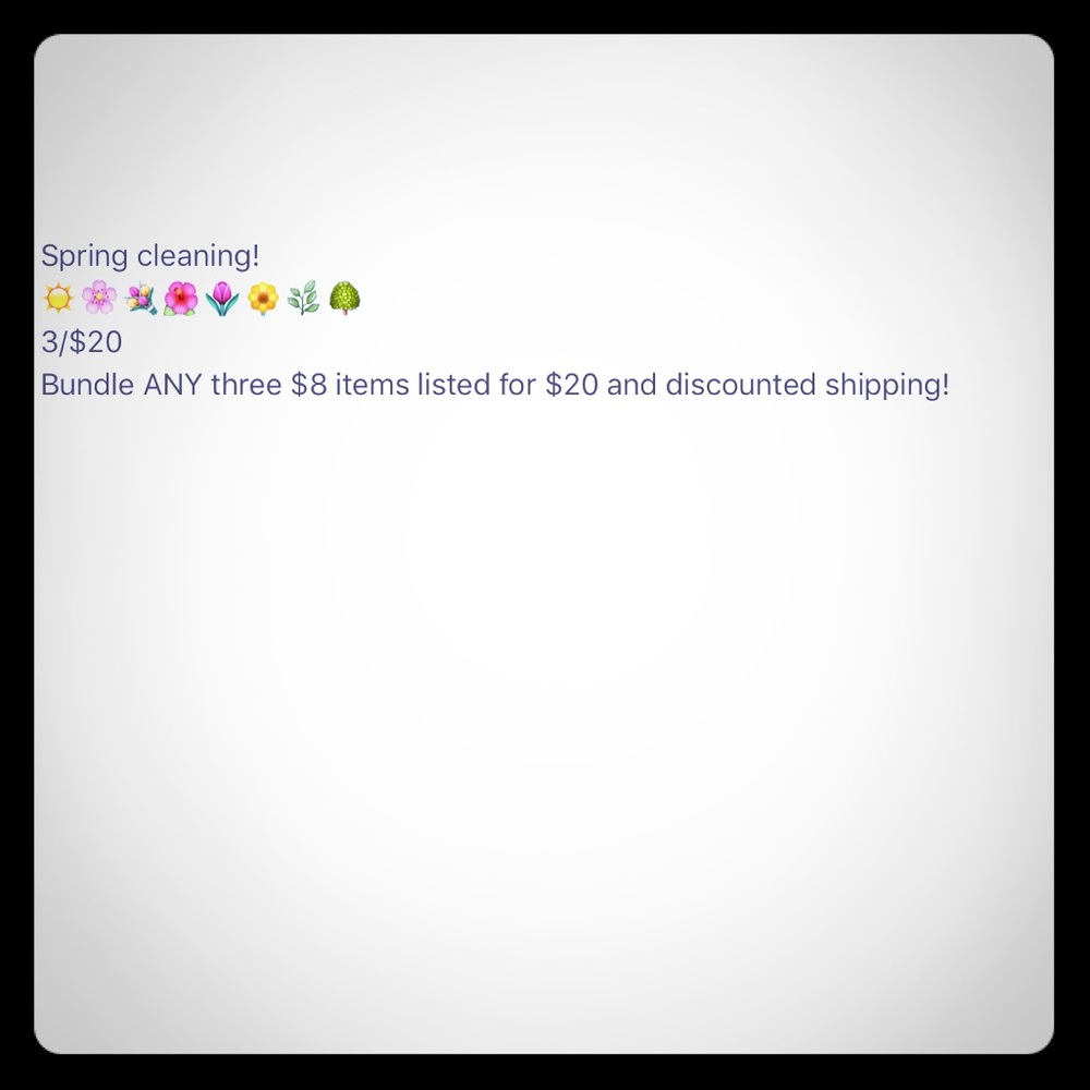 3/$20 Spring Cleaning!